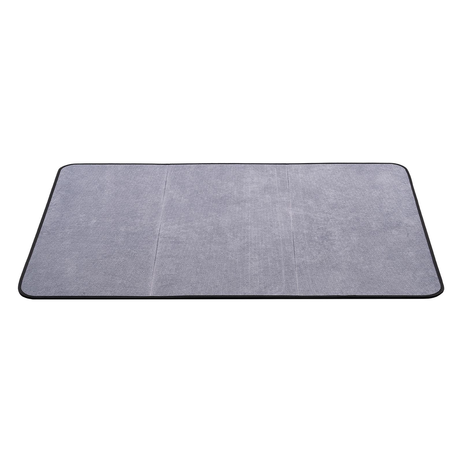 Grey corduroy chair mat – view 9