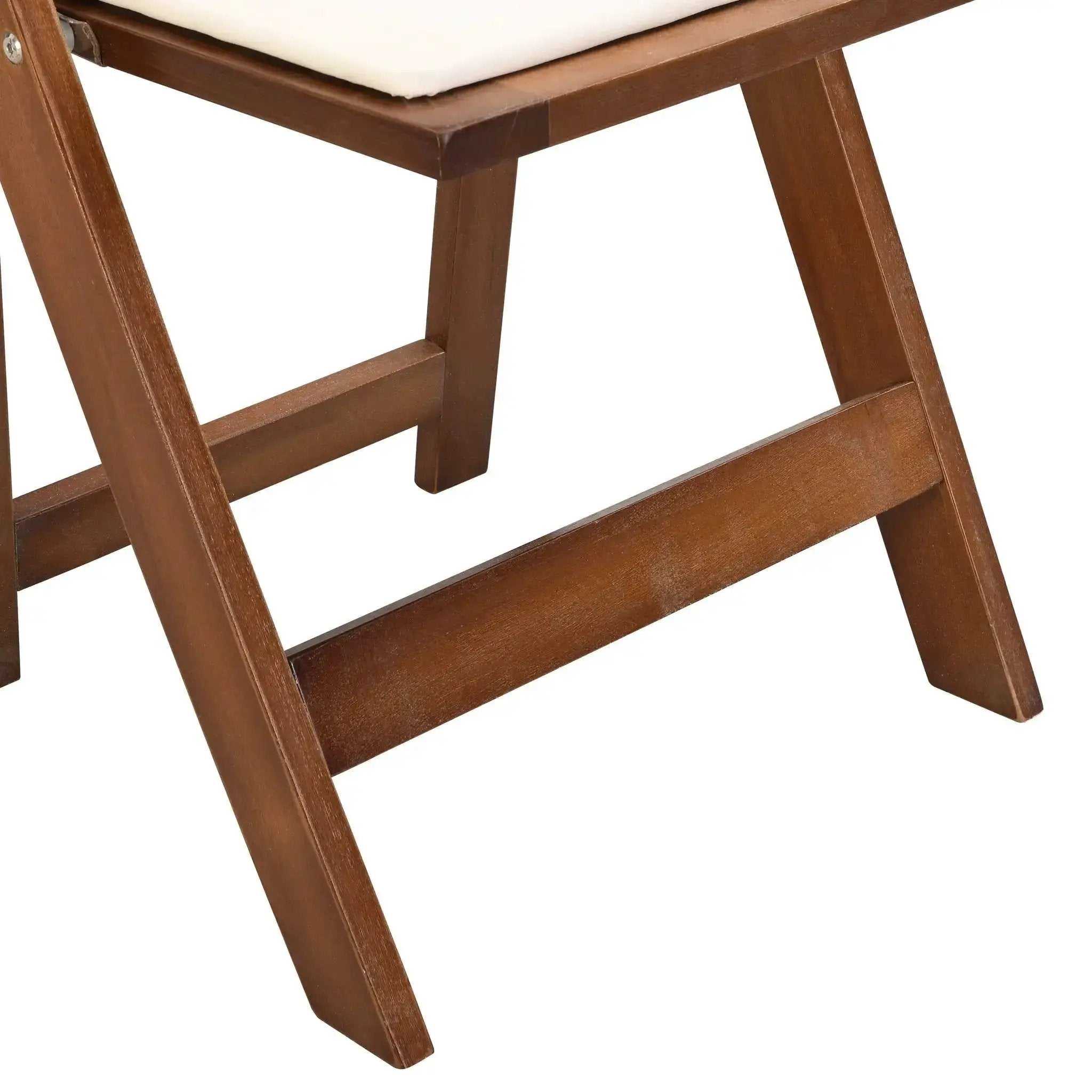 Solid Wood Folding Chairs Set of 4 - Space Saving Design - Platinum-Level Office Chairs