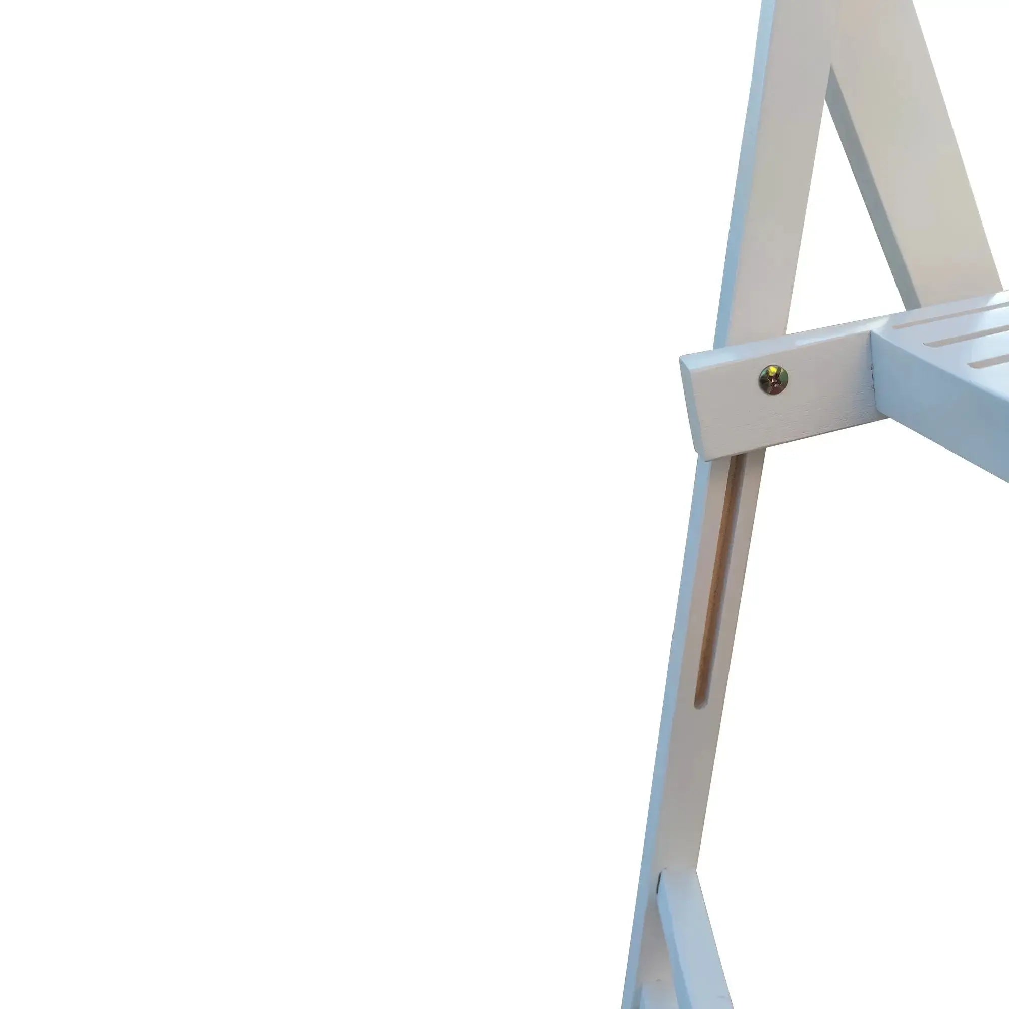 White Solid Wood Folding Chair Set - 4 Pack, Compact & Elegant - Platinum-Level Office Chairs