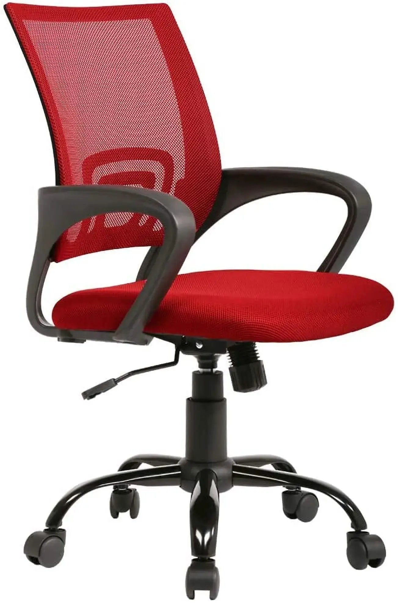 Bestoffice Ergonomic Office Chair, Lumbar Support, Adjustable Height with Armrests for Adults(Pink)