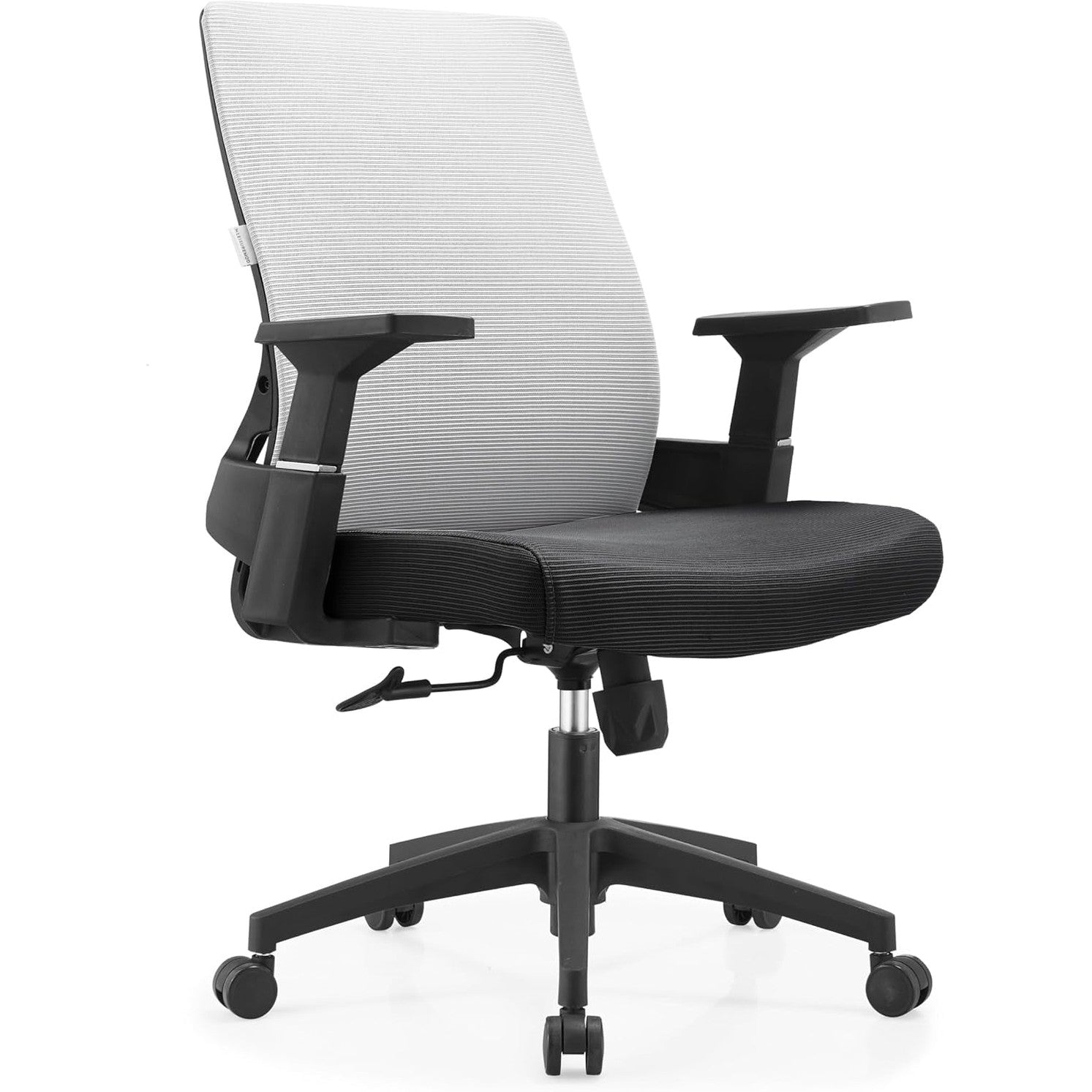Leisuremod Ergonomic Office Chair, 360 Degree Swivel & Tilt with Rolling Wheels, Adjustable Height, Grey