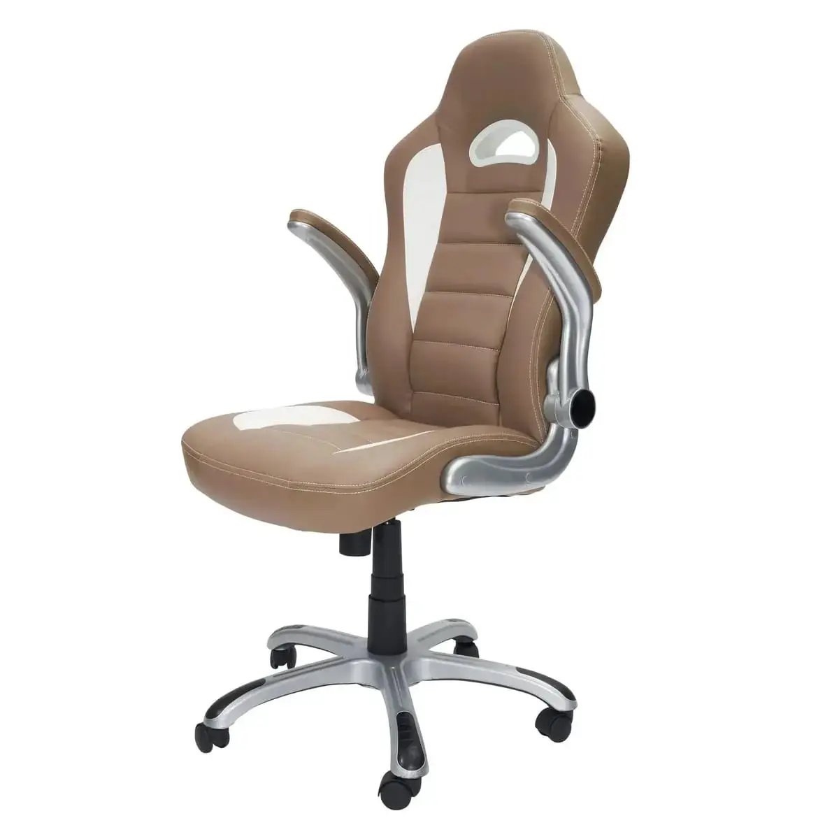 Techni Mobili High Back Executive Chair With Flip Up Arms For Home - Platinum-Level Office Chairs