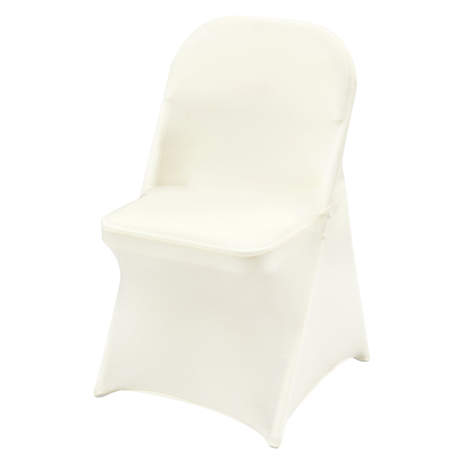30 PCS Stretch Spandex Chair Covers Ivory White Washable For Weddings