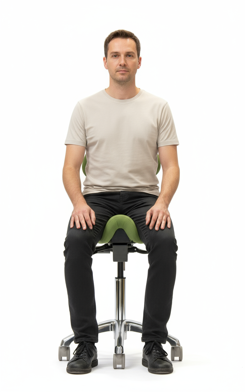 ErgoLab Western Ergonomic Saddle Chair for Clinical Work - Platinum-Level Office Chairs