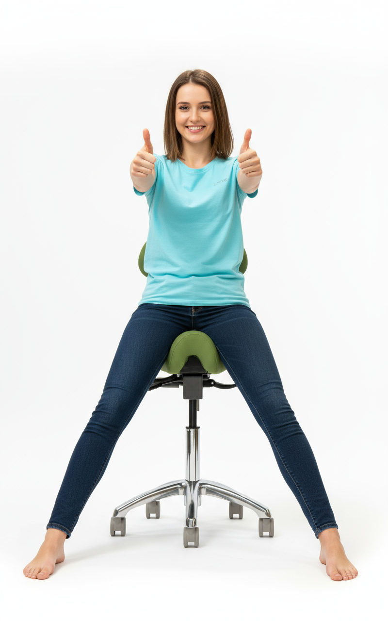ErgoLab Western Ergonomic Saddle Chair for Clinical Work - Platinum-Level Office Chairs