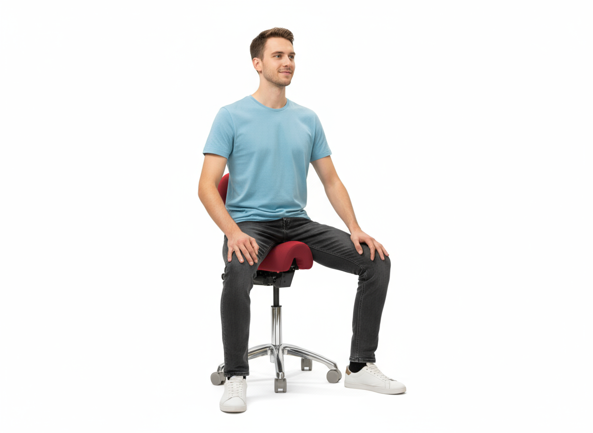 ErgoLab Western Ergonomic Saddle Chair for Clinical Work - Platinum-Level Office Chairs