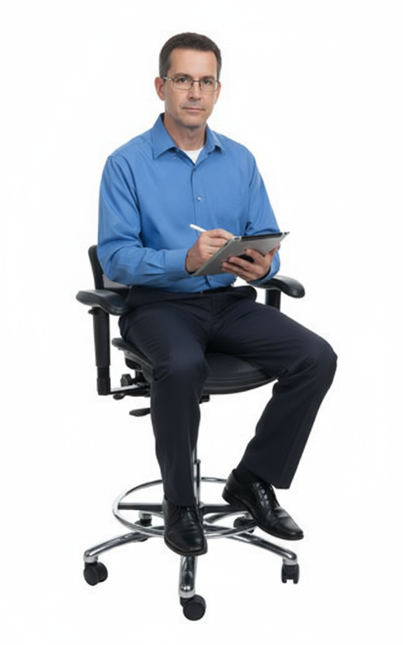 ErgoLab STP Silver Ergonomic Mesh Office Chair - Platinum-Level Office Chairs