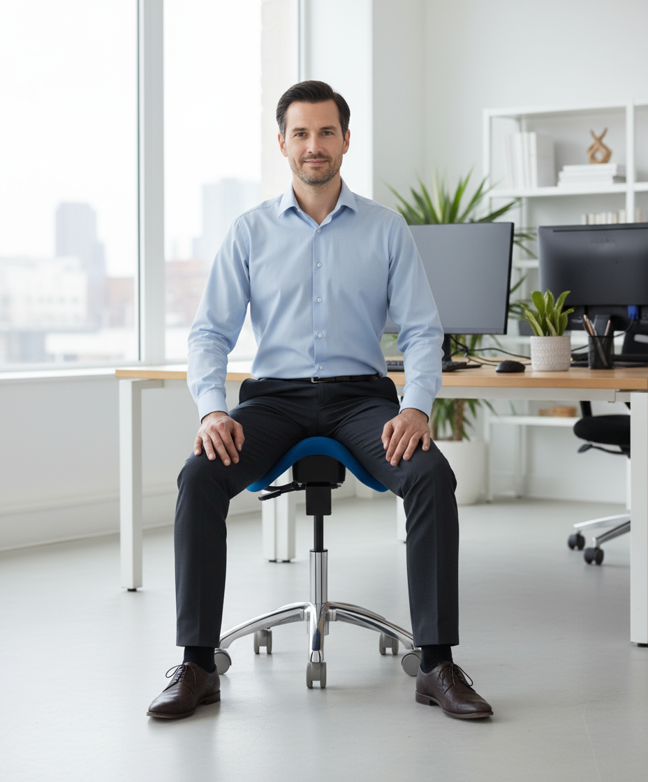 ErgoLab English Ergonomic Saddle Office Chair - Platinum-Level Office Chairs
