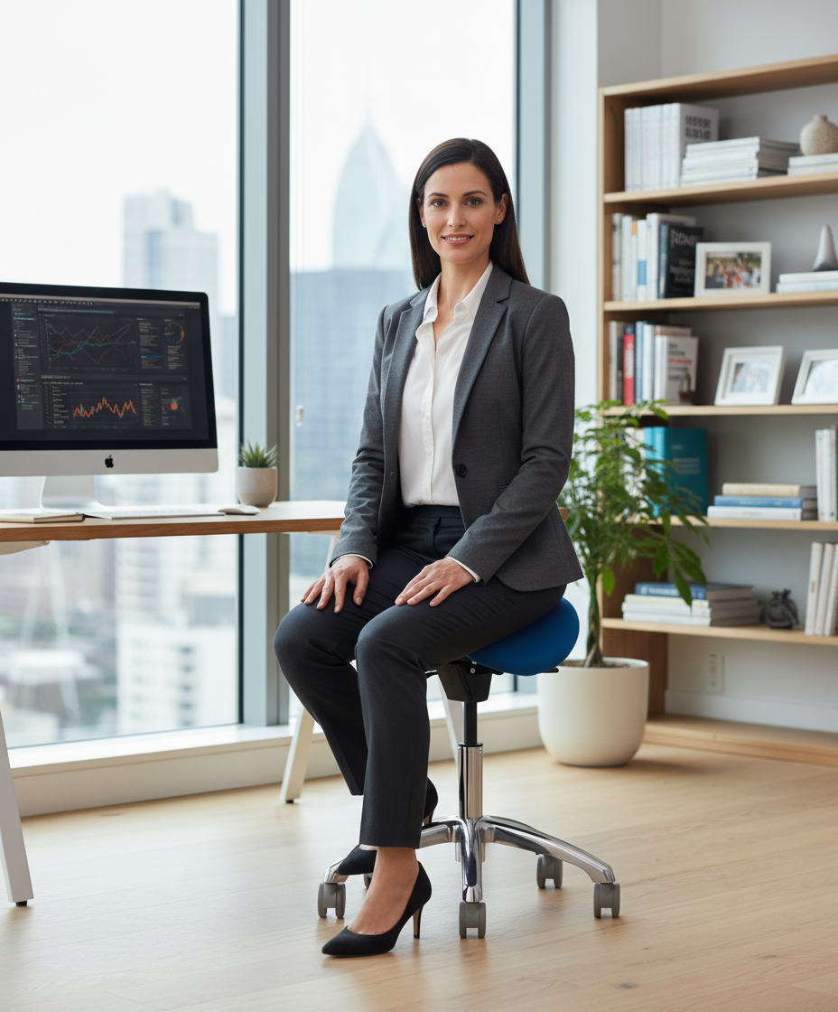 ErgoLab English Ergonomic Saddle Office Chair - Platinum-Level Office Chairs