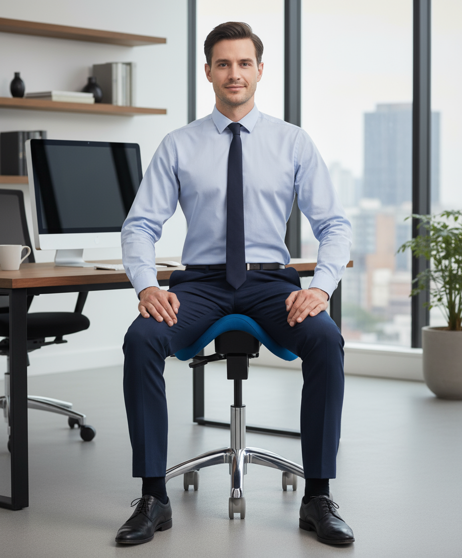 ErgoLab English Ergonomic Saddle Office Chair - Platinum-Level Office Chairs