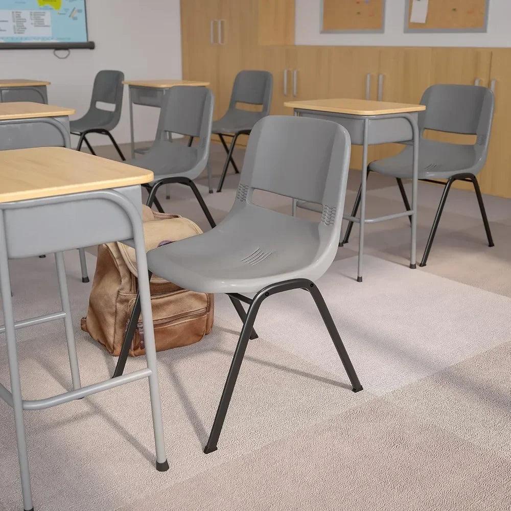 Ergonomic Shell Student Stack Chair - Versatile Classroom & Office Chair - Platinum-Level Office Chairs
