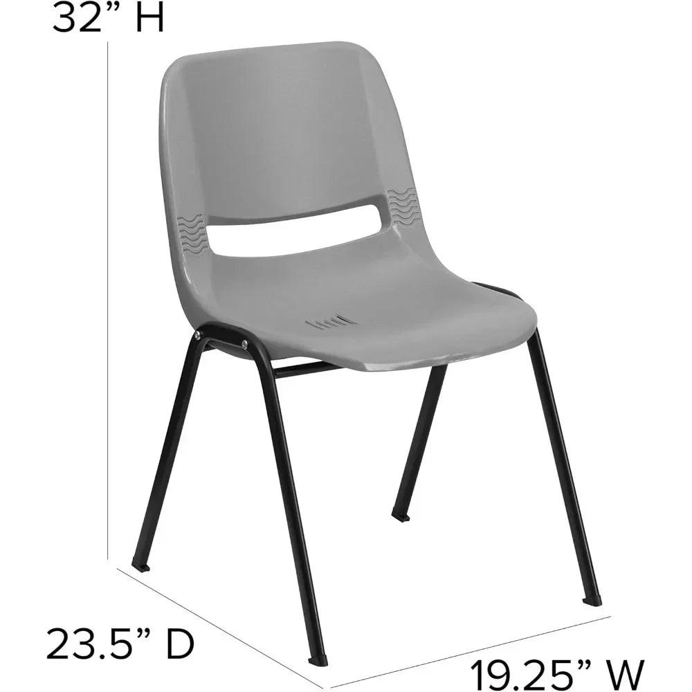 Ergonomic Shell Student Stack Chair - Versatile Classroom & Office Chair - Platinum-Level Office Chairs