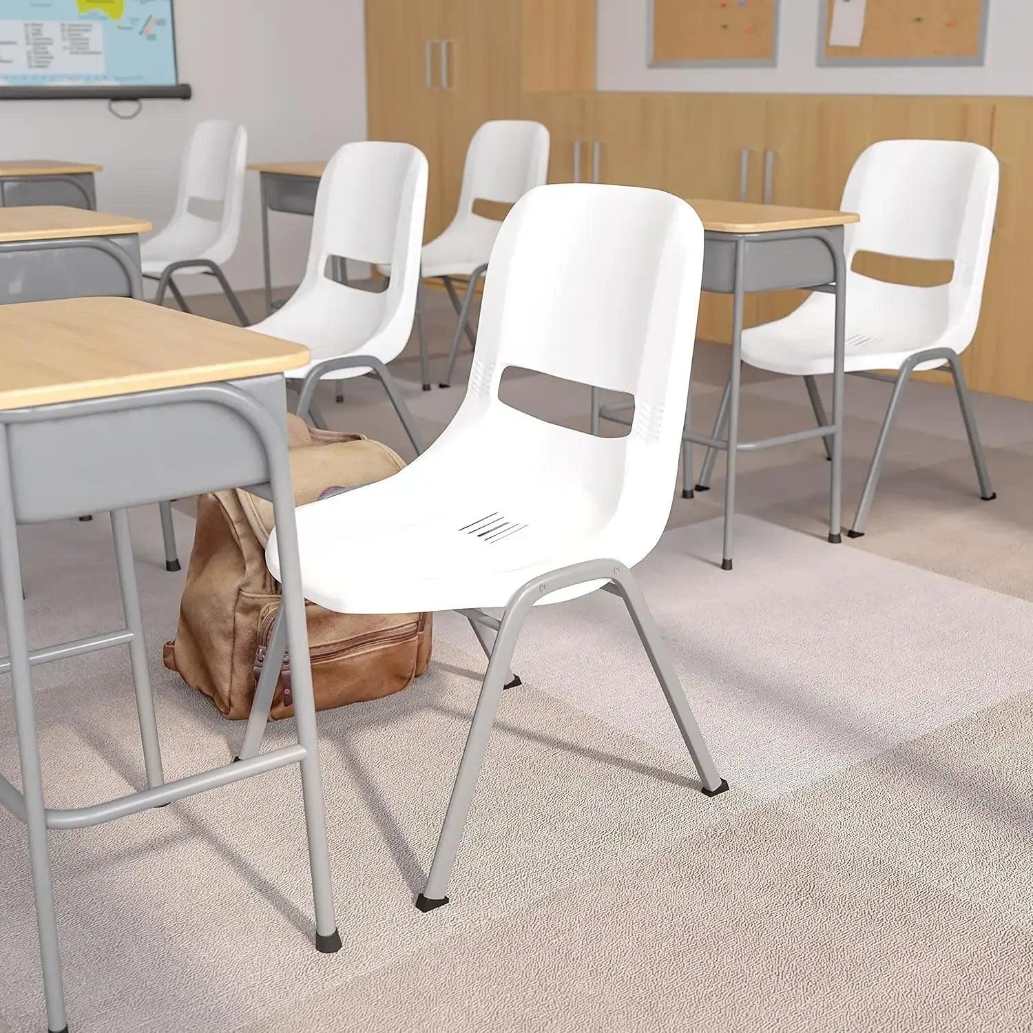 Ergonomic Shell Student Stack Chair - Versatile Classroom & Office Chair - Platinum-Level Office Chairs