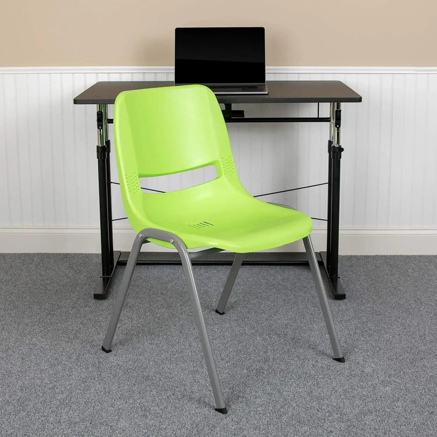 Ergonomic Shell Student Stack Chair - Versatile Classroom & Office Chair - Platinum-Level Office Chairs