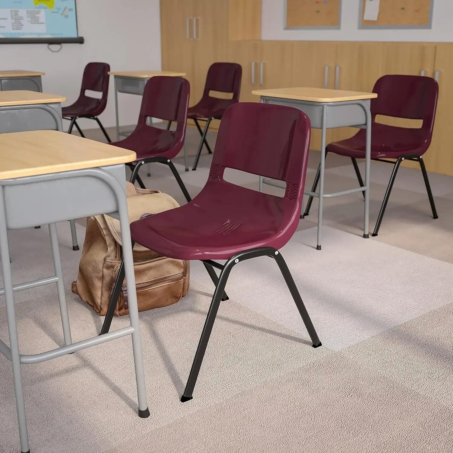 Ergonomic Shell Student Stack Chair - Versatile Classroom & Office Chair - Platinum-Level Office Chairs