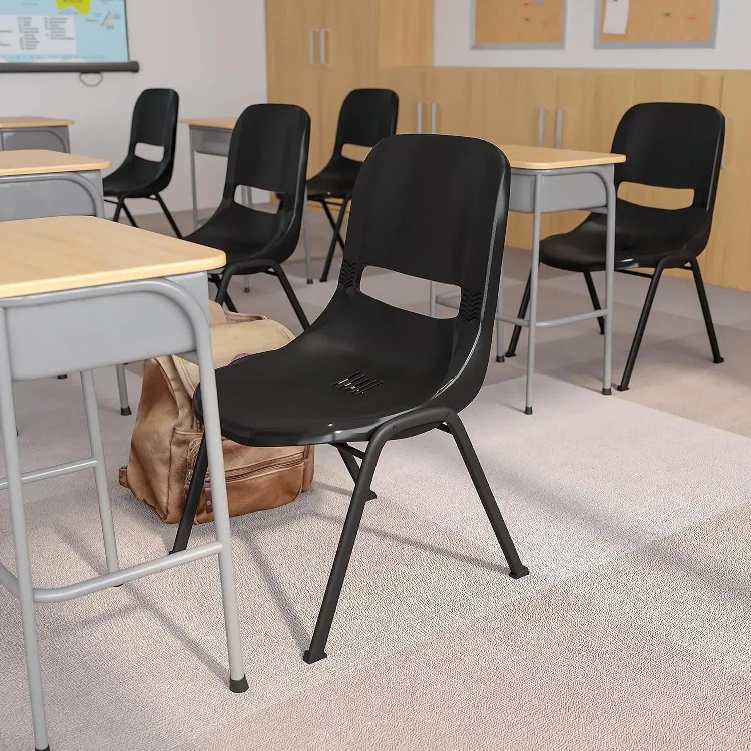 Ergonomic Shell Student Stack Chair - Versatile Classroom & Office Chair - Platinum-Level Office Chairs
