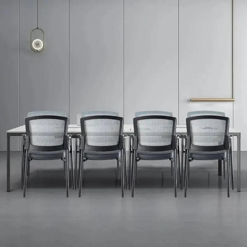 Ergonomic Mesh Back Guest Chairs with Stackable Design and Enhanced - Platinum-Level Office Chairs