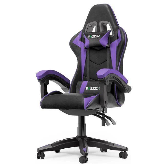 Ergonomic Racing Style Gaming Chair with Adjustable Headrest and Lumbar Support for Ultimate Comfort - Platinum-Level Office Chairs