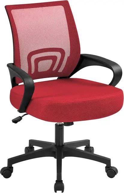 Ergonomic Mid Back Executive Office Chair with Lumbar Support and Rolling Wheels for Gaming and Computer Use - Platinum-Level Office Chairs