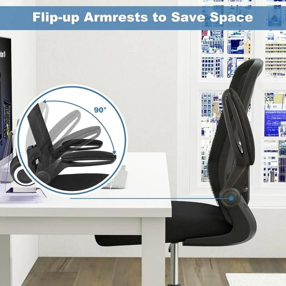 Ergonomic Tall Drafting Chair with Adjustable Features and Flip-up Armrests for Standing Desks - Platinum-Level Office Chairs