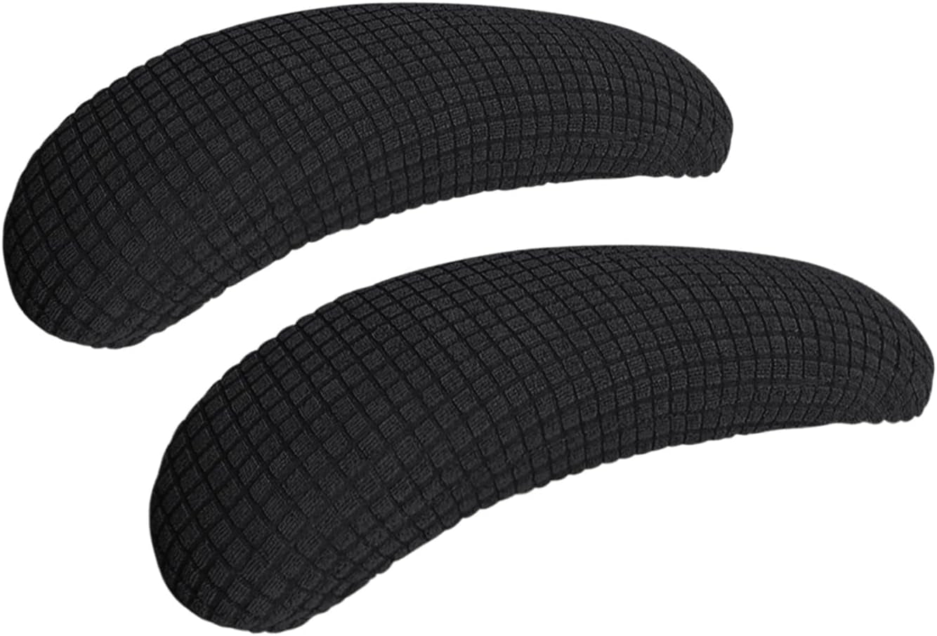 FORCHEER Office Chair Armrest Covers Water Resistant 2PCS Stretch Jacquard Desk Chair Arm Covers for Computer Gaming Chairs Fits 8-13Inch Washable Removable-Black