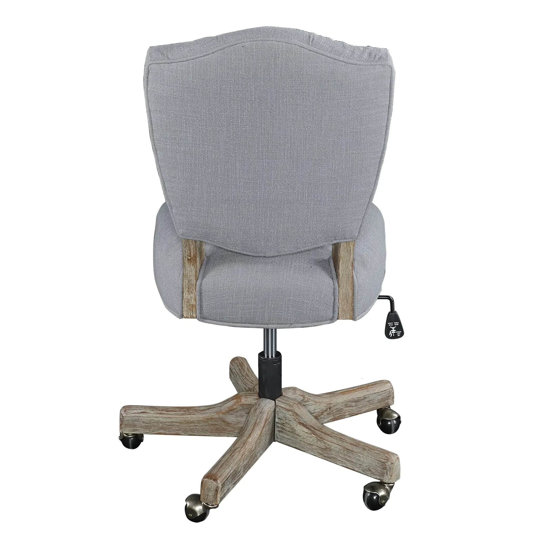Linon Kelsey Office Chair, 18.5-22.5 In. Adjustable Seat Height, Multiple Colors