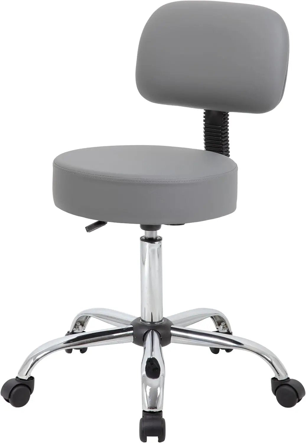 Boss Office Products Be Well Spa Professional Adjustable Drafting Stool with Back, Grey (B245-GY) by Manufacturer.