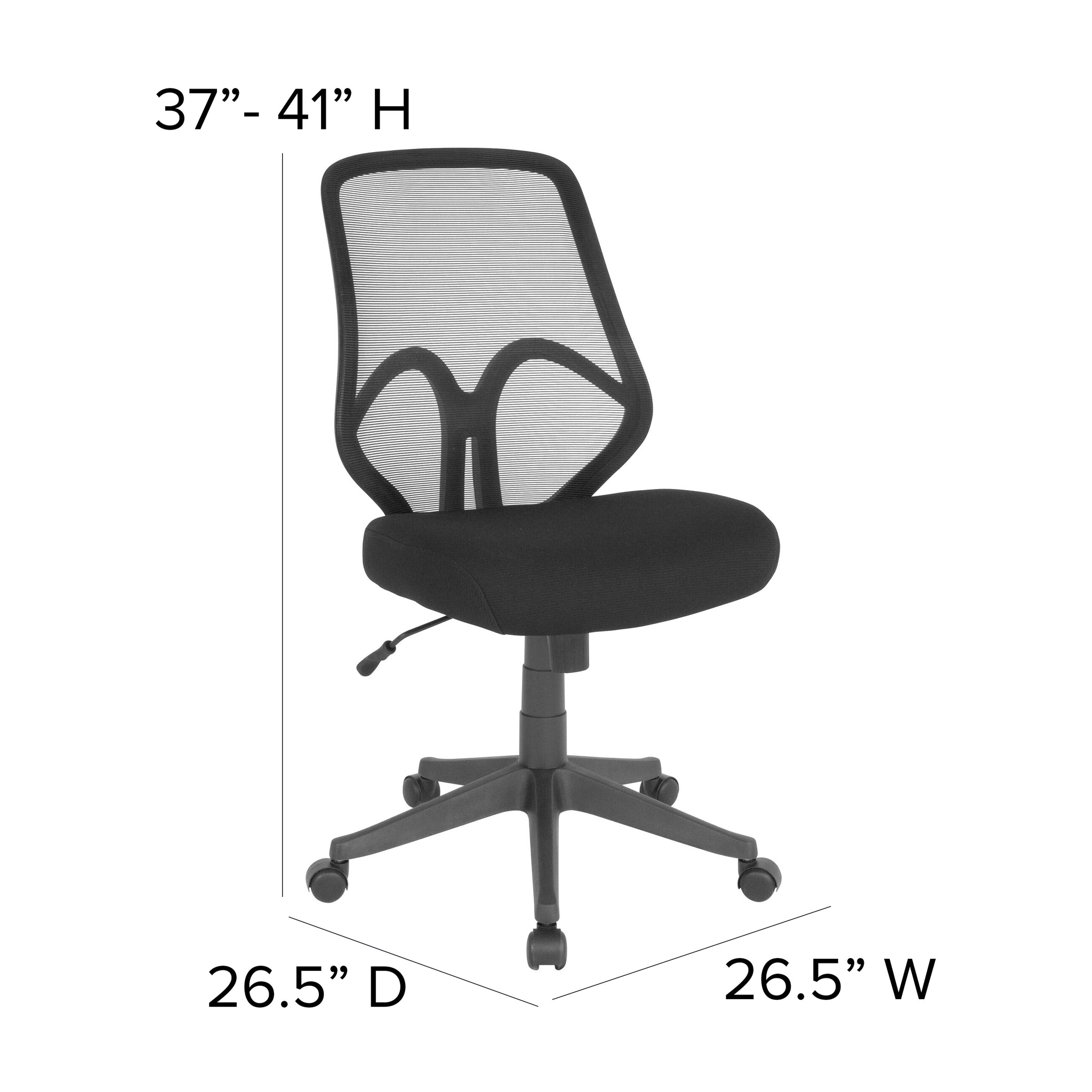 Salerno Series High Back Black Mesh Office Chair - image 4