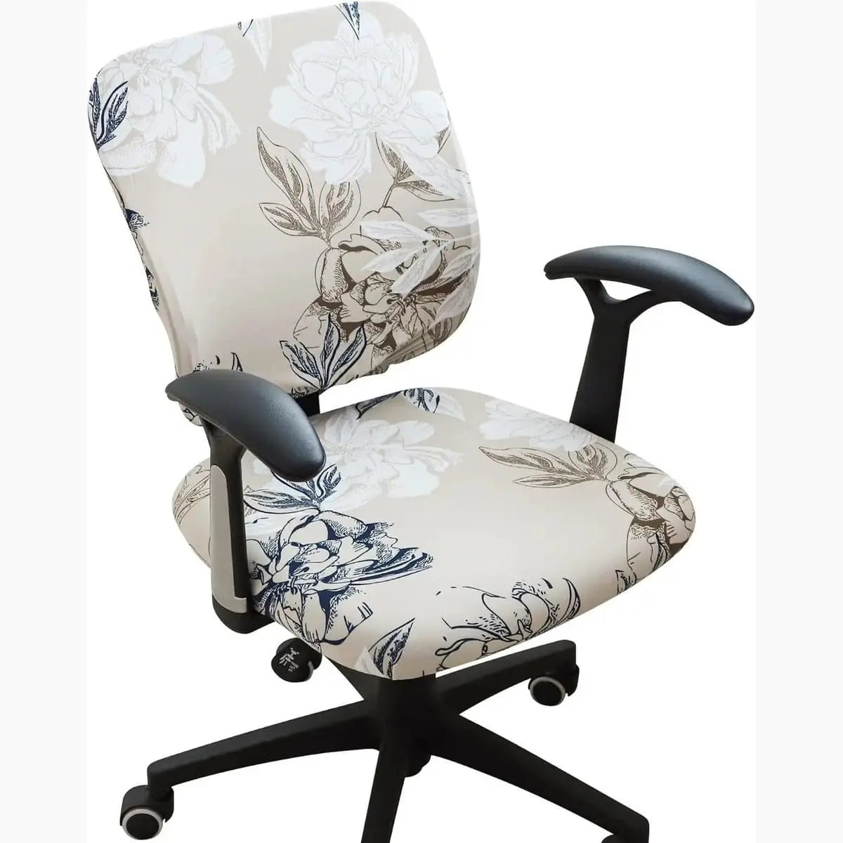 FORCHEER stretch boho desk chair cover set showing seat and backrest in a stylish, colorful office chair upgrade