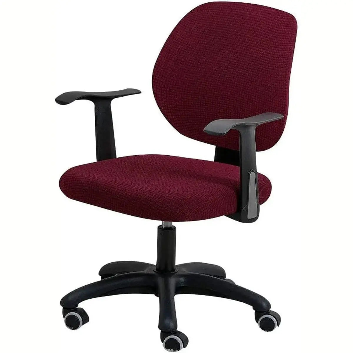 FORCHEER stretch boho desk chair cover set with seat and backrest, designed for office chairs, in vibrant bohemian style.