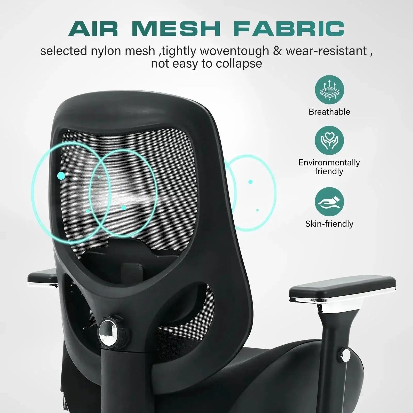 GiGA big and tall office chair with wide cushioned seat and 4D adjustable armrests, designed for comfort and support