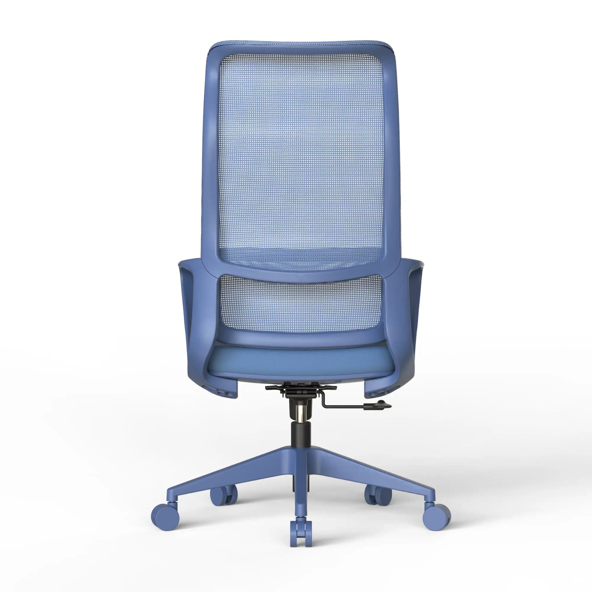 Blue GiGA ergonomic mesh office chair with adjustable lumbar support, featuring a comfortable ergonomic design and breathable mesh back.