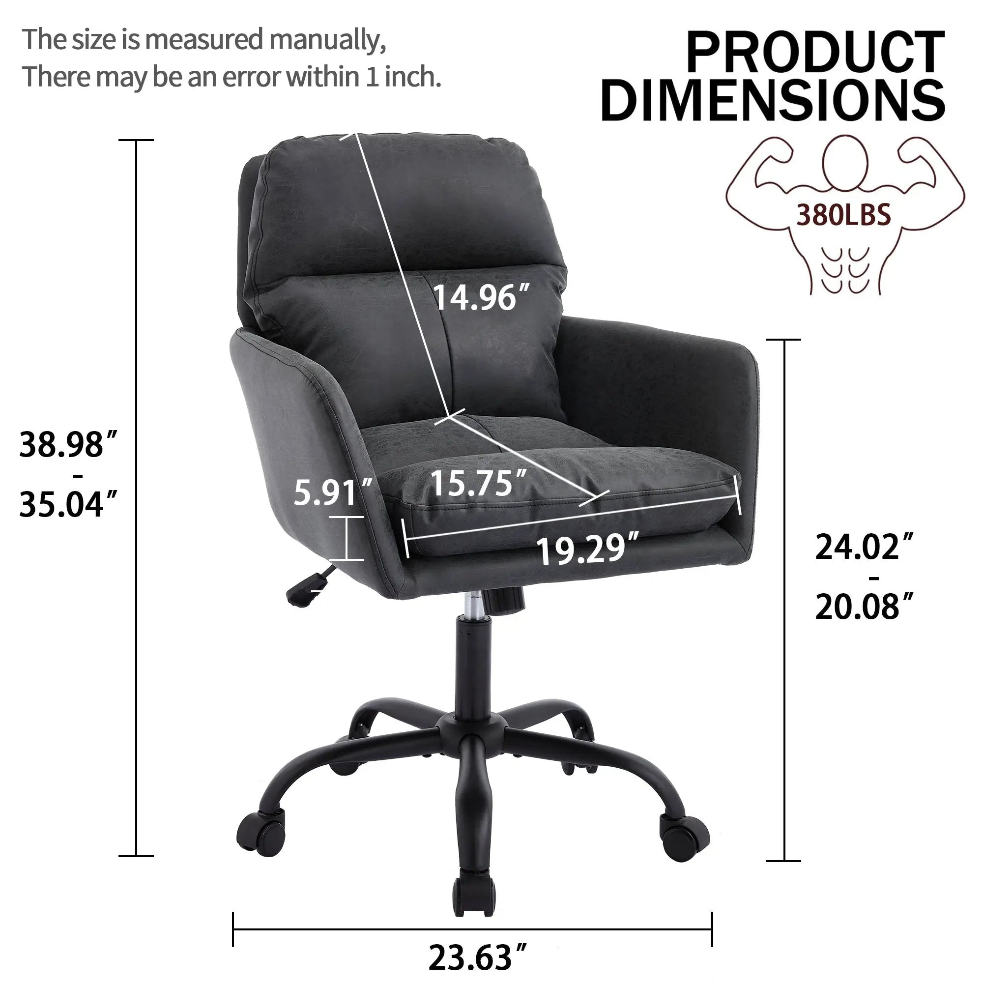 GiGA ergonomic office task chair with leather upholstery, designed for all-day comfort and supportive seating.