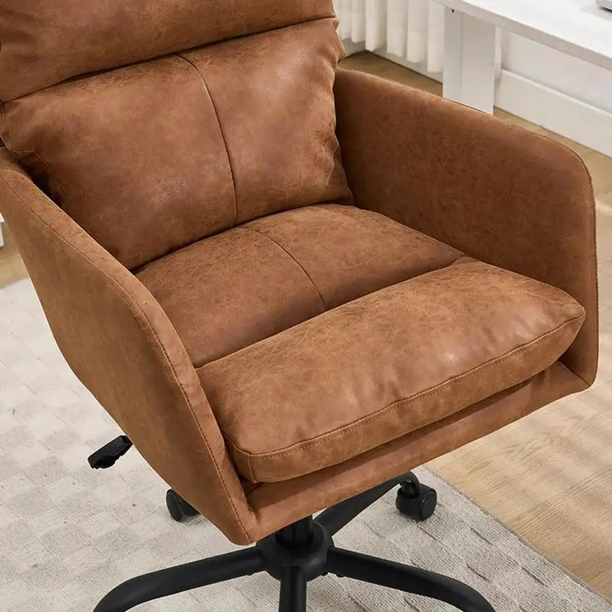 GiGA PU leather home office task chair with adjustable height and ergonomic support, ideal for comfortable workspace seating.