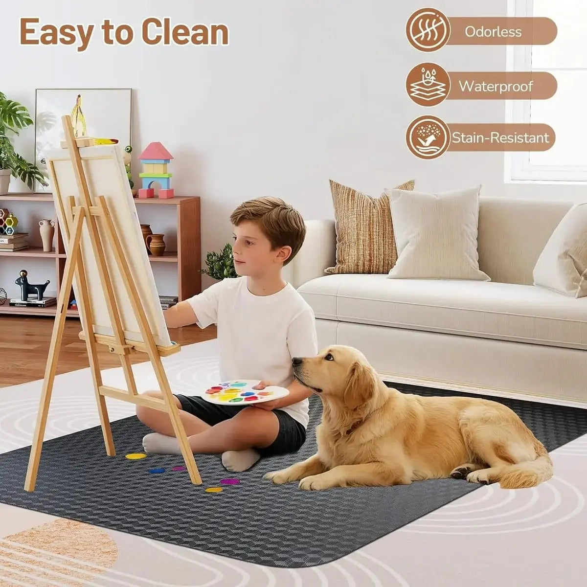 Gleedake heavy-duty clear chair mat for low pile carpet with lip and smooth glide, protecting flooring and enhancing chair mobility.