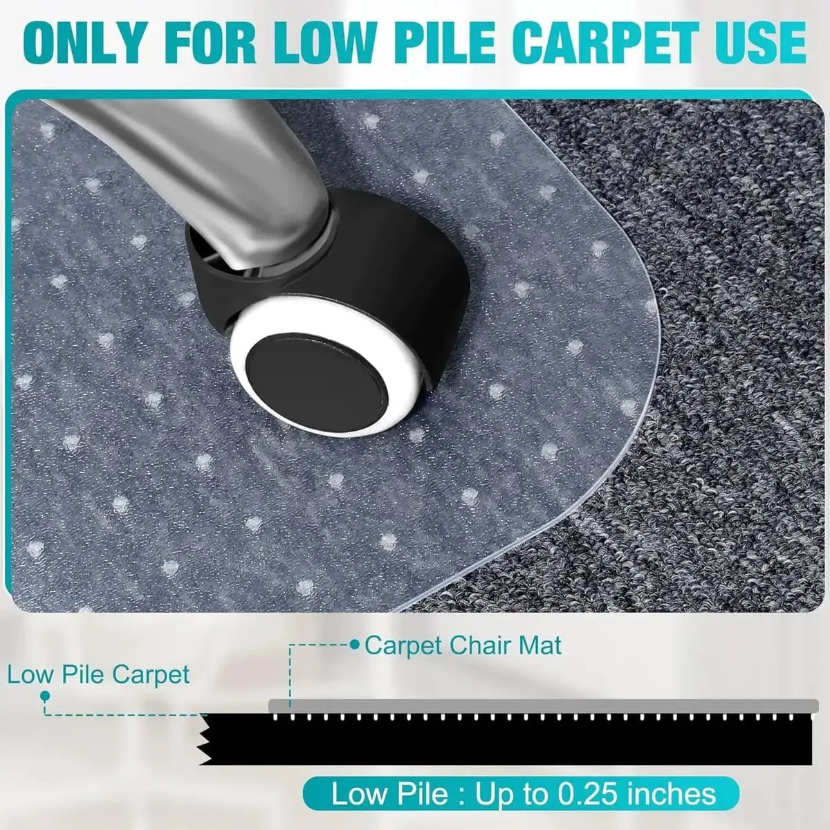 Carpet Chair Mat LeapYouth Premium Heavy Duty Non Slip Clear Floor LeapYouth