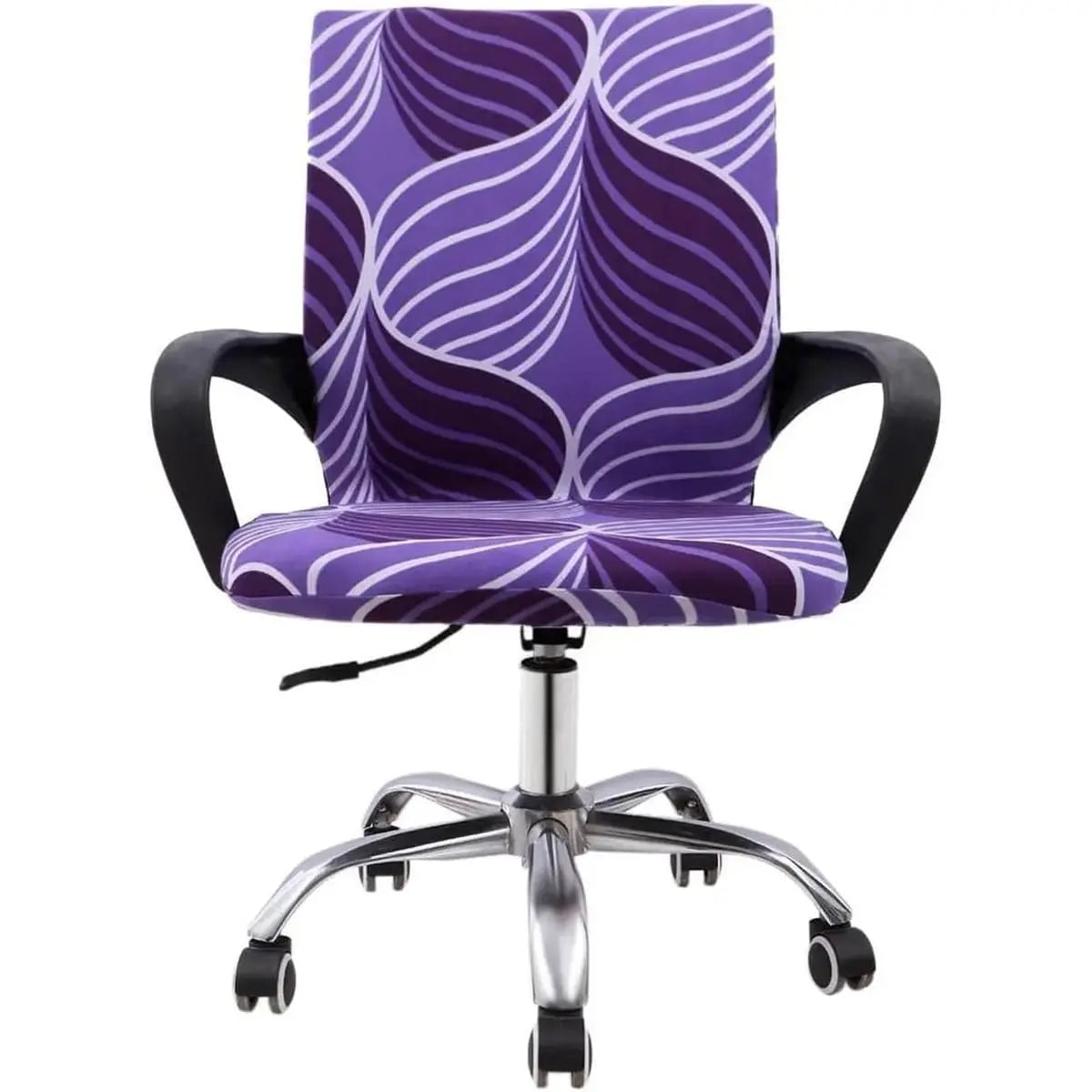 MOCAA premium ergonomic office chair cover protecting from spills and stains, designed for cat owners, fits standard office chairs.