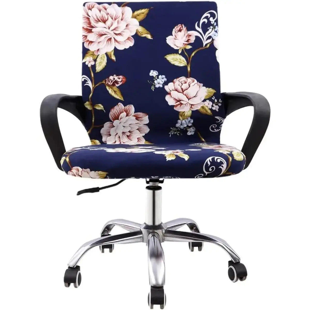 MOCAA premium office chair cover showing ergonomic slipcover protecting from spills and stains, ideal for cat owners.
