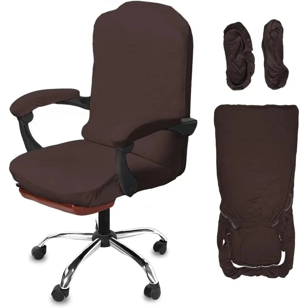 Necolorlife Large Office Chair Seat Cover Fits 19.7 To 26 Inch NeColorLife