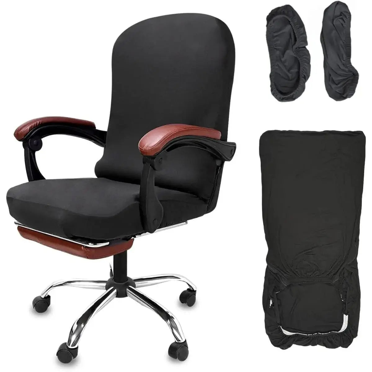 Necolorlife Large Office Chair Seat Cover Fits 19.7 To 26 Inch NeColorLife