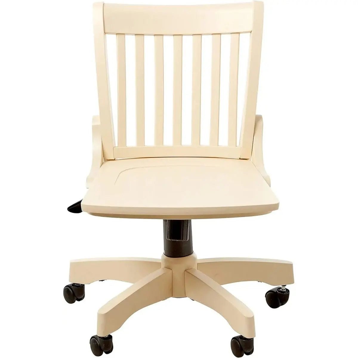 Deluxe Antique White Banker’s Chair by Office Star Products with adjustable height and traditional design for home office use.