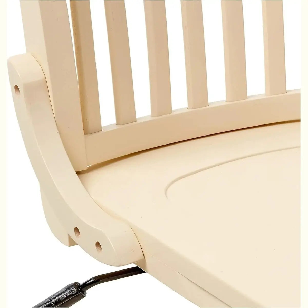 Antique white Office Star Products banker chair with traditional design, adjustable height, ideal for home office workspace.