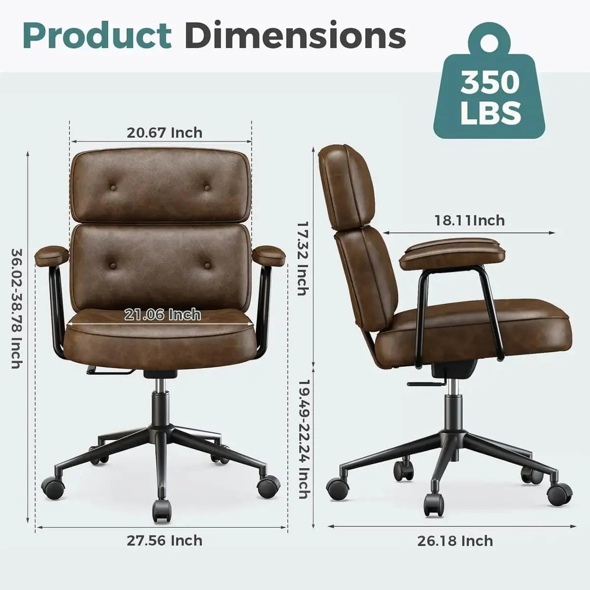 Premium Ergonomic Office Chair With Lumbar Support And Height OLIXIS