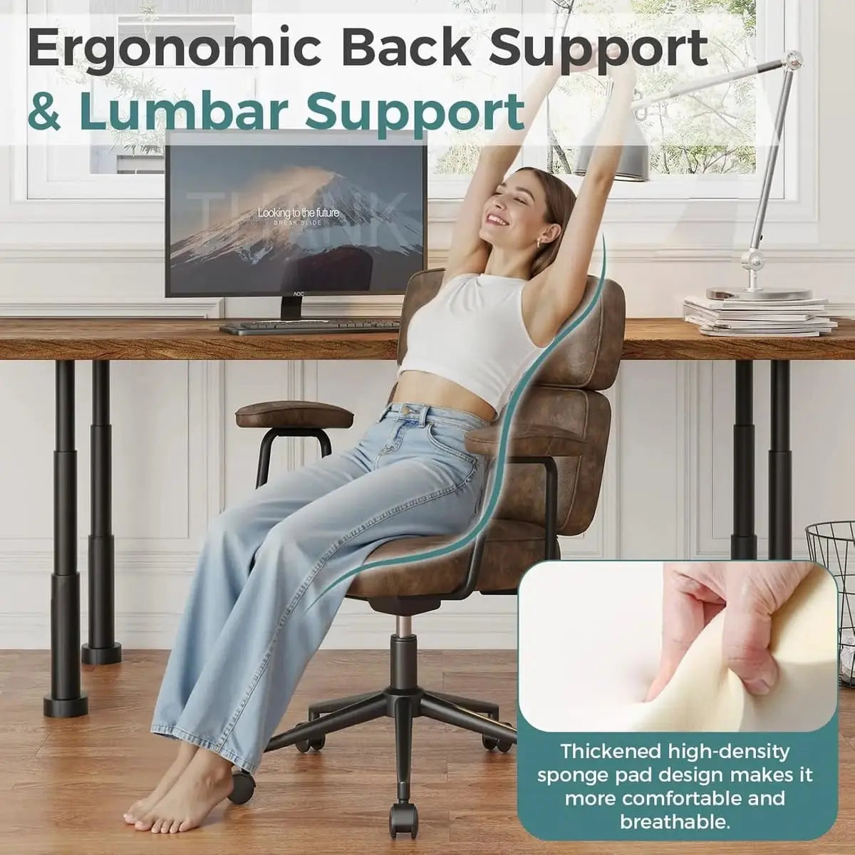 Premium Ergonomic Office Chair With Lumbar Support And Height OLIXIS