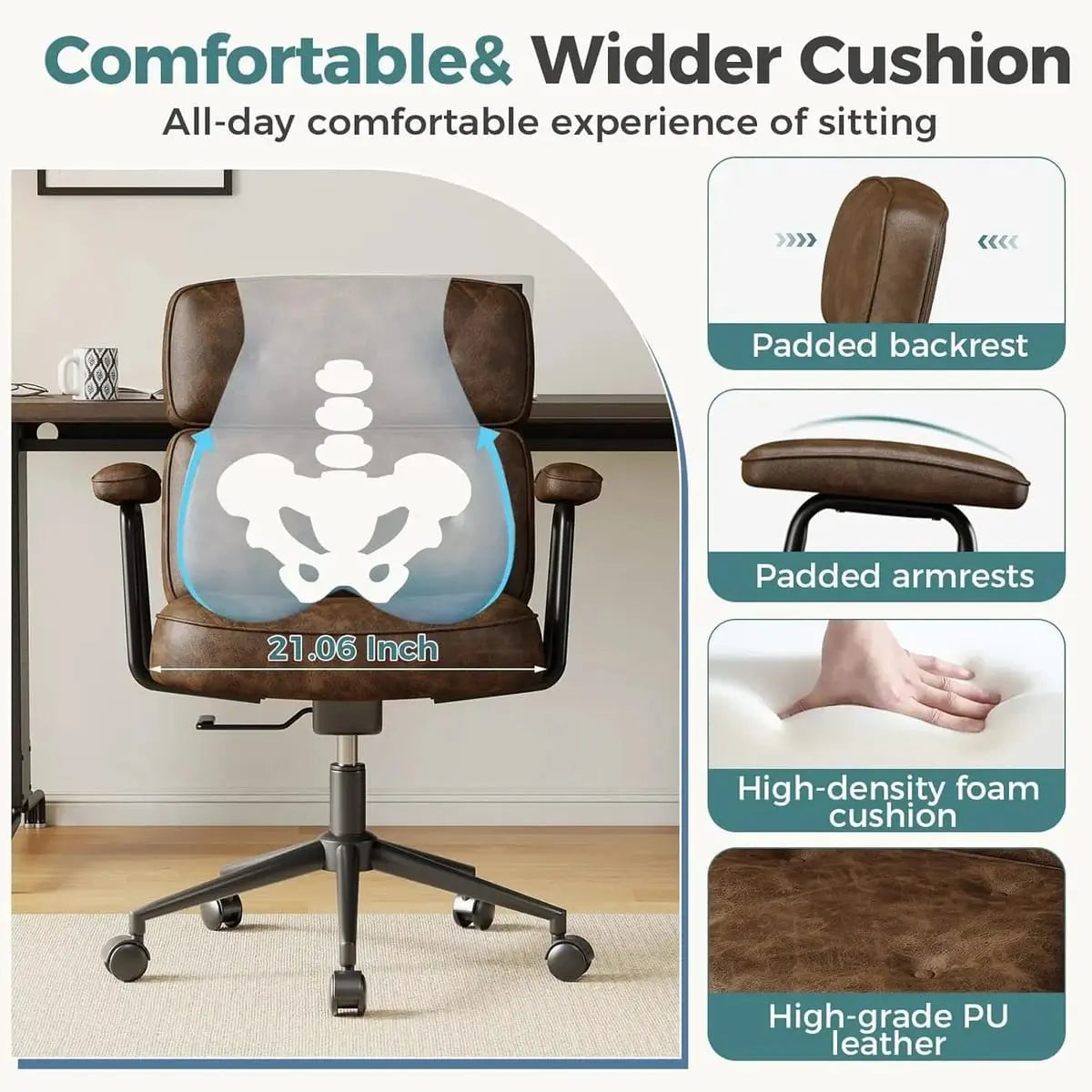 Premium Ergonomic Office Chair With Lumbar Support And Height OLIXIS