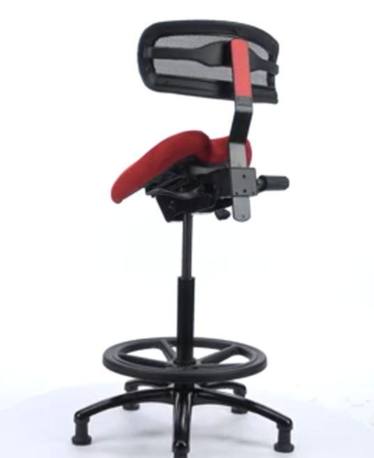 ErgoLab Performer Stealth Studio Stool with Backrest - Platinum-Level Office Chairs