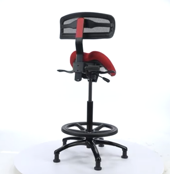 ErgoLab Performer Stealth Studio Stool with Backrest - Platinum-Level Office Chairs