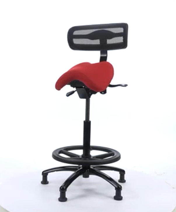 ErgoLab Performer Stealth Studio Stool with Backrest - Platinum-Level Office Chairs