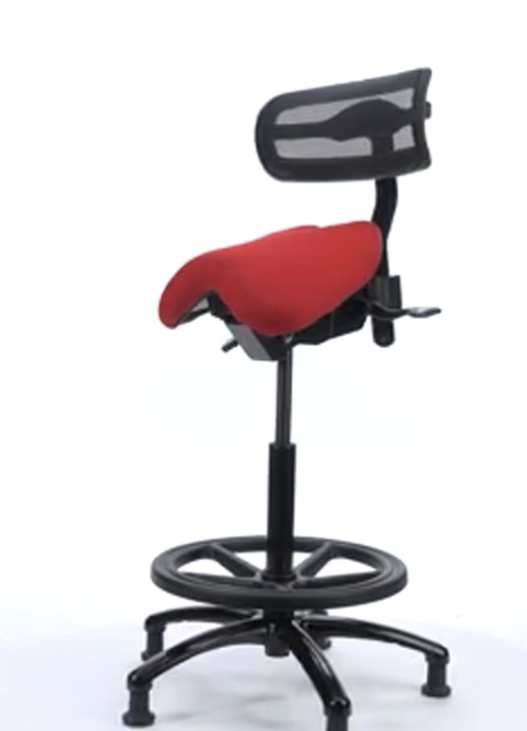 ErgoLab Performer Stealth Studio Stool with Backrest - Platinum-Level Office Chairs