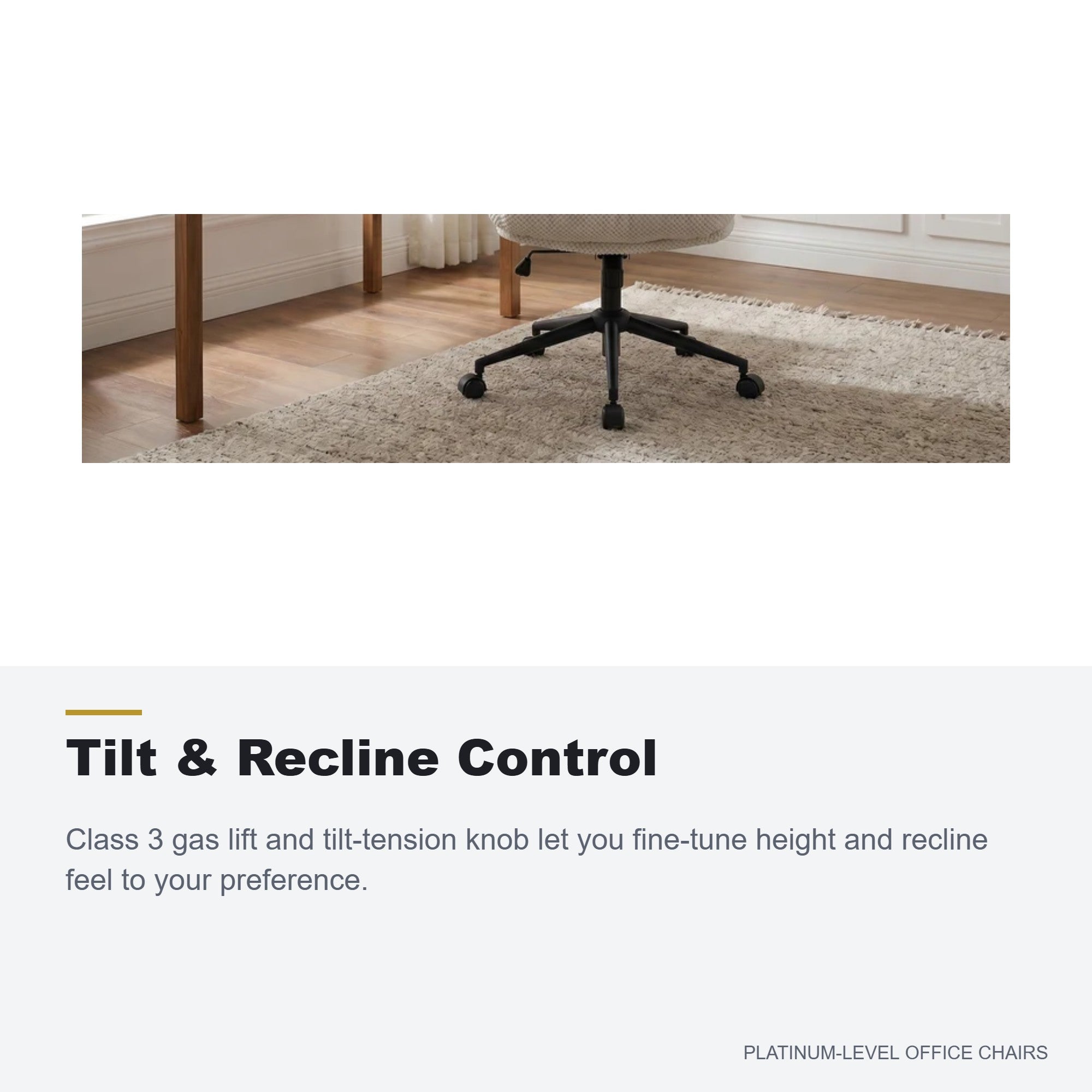 White Cross-Legged Vanity Chair with Swivel Base